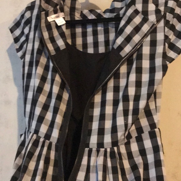 Kenzie Black/Gray Check Dress - Picture 6 of 7